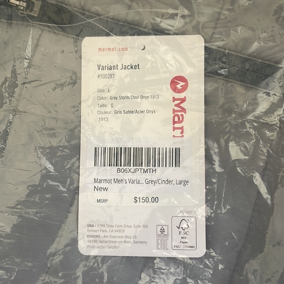 Marmot Men’s Variant Jacket L - New And In Original Packaging! - Picture 4 of 4